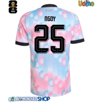 Maglie da calcio Belgio Nathan Ngoy #25 Seconda Maglia Mondiali 2026  Manica Corta